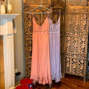 Free People maxi dresses with lace top
